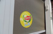 Digitally printed logo on shadeview. Seacliff